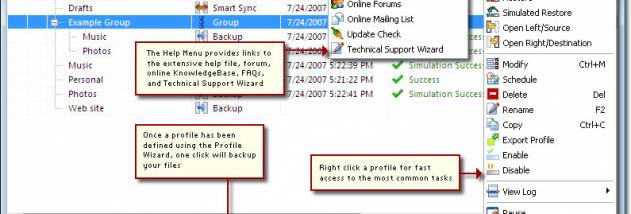 SyncBack SE screenshot