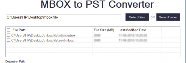 SysBud MBOX to PST Converter screenshot