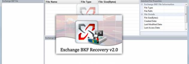 SysInfo Exchange BKF Recovery screenshot