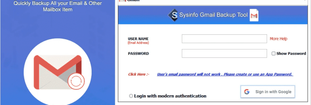 Sysinfo Gmail Attachment Downloader screenshot