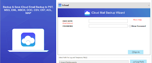 Sysinfo iCloud Email Backup Software screenshot