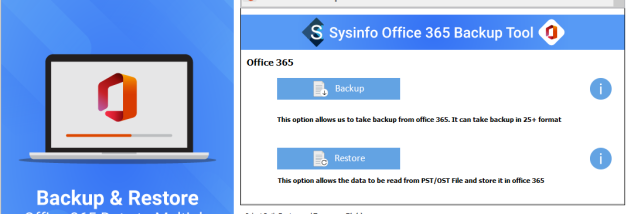 Sysinfo Office 365 Backup Tool screenshot