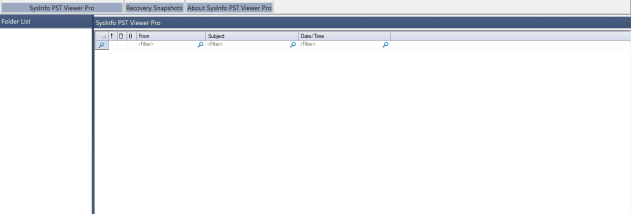 Sysinfo PST Viewer Pro screenshot