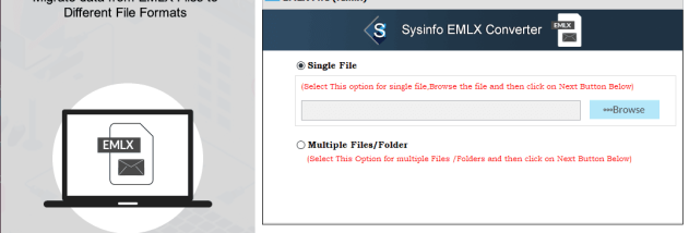 Sysinfo EMLX Converter screenshot