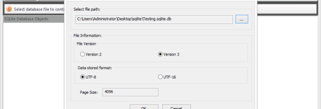 Sysinfo SQLite File Viewer screenshot