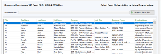 SysInspire Excel to Outlook Converter screenshot