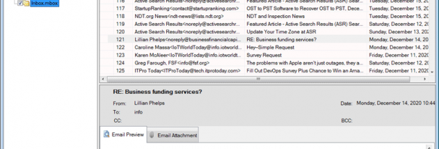 SysInspire MBOX Converter screenshot