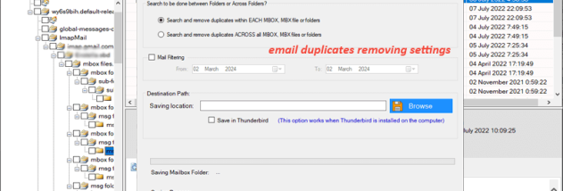 SysInspire MBOX Duplicate Remover screenshot