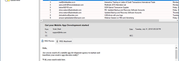 SysInspire MSG to Office365 Converter screenshot