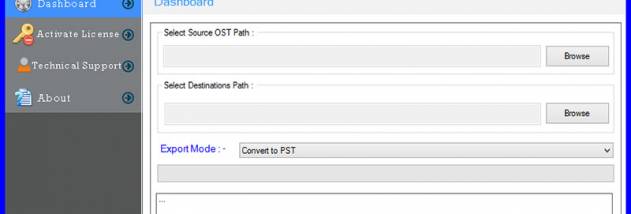 SysOZ OST to PST Converter screenshot