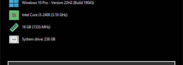 System Examiner screenshot
