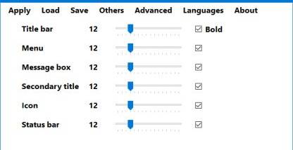 System Font Size Changer screenshot