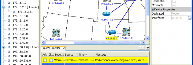 SysUpTime network monitor screenshot