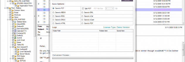 Sysvita OST to PST Converter screenshot