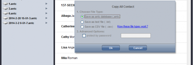 Tansee iOS Contact Transfer screenshot
