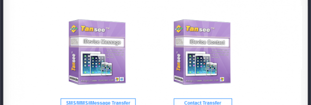 Tansee iOS Message Contact Transfer screenshot