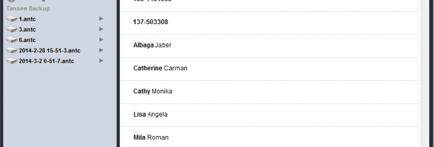 Tansee iPhone/iPod/iPad Contact Transfer screenshot