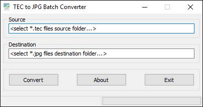 TEC to JPG Batch Converter screenshot