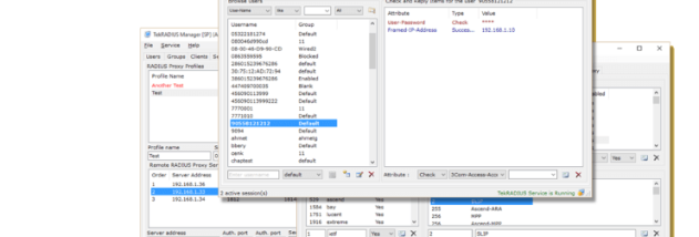 TekRADIUS LT screenshot
