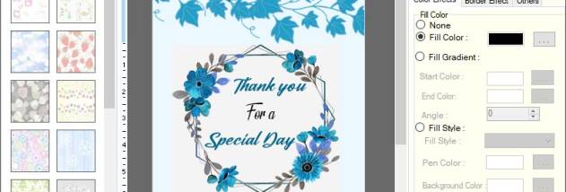 Template for Greeting Card Software screenshot