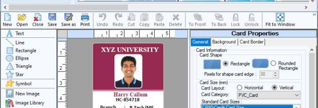Template Library for ID Badge screenshot