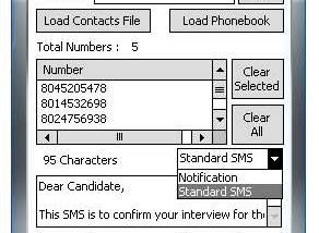 Text Messaging Software For Pocket PC screenshot