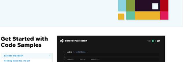 The C# Barcode Library screenshot