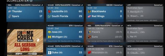 The ESPN App screenshot