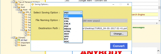 Thunderbird Converter screenshot