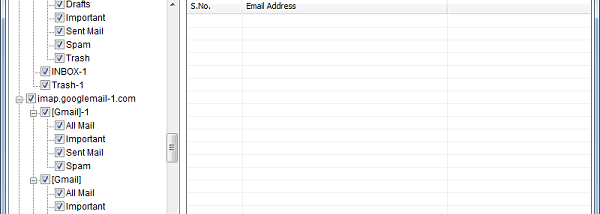 Thunderbird Email Extractor screenshot