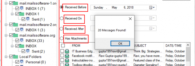 Thunderbird to Outlook Converter Tool screenshot