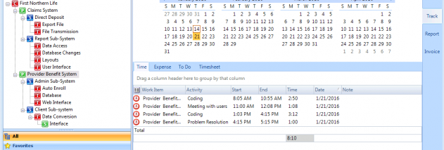 Timeless Time and Expense 3.0 screenshot