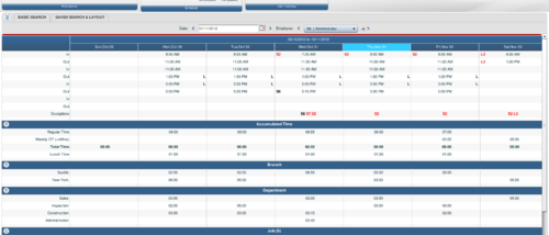 TimeTrex Time and Attendance screenshot