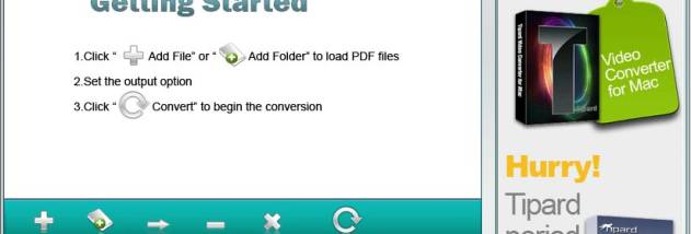 Tipard Free PDF to BMP Converter screenshot