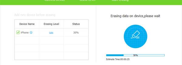 Tipard iPhone Eraser screenshot
