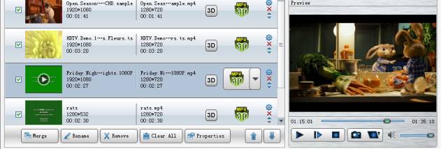 Tipard MXF Converter screenshot