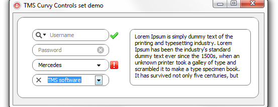 TMS Curvy Controls screenshot
