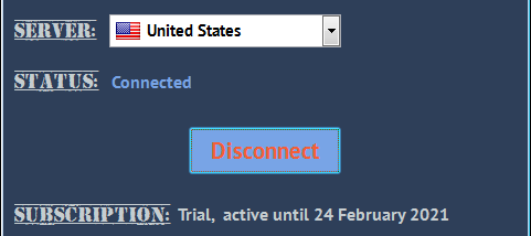 Top Secret VPN for Windows screenshot