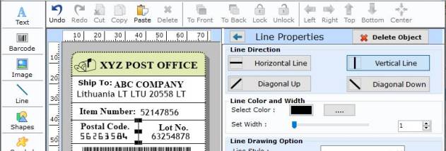 Trade Barcode Label Software screenshot