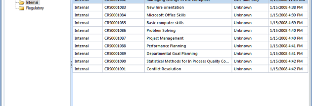 Training Manager Standard Edition screenshot