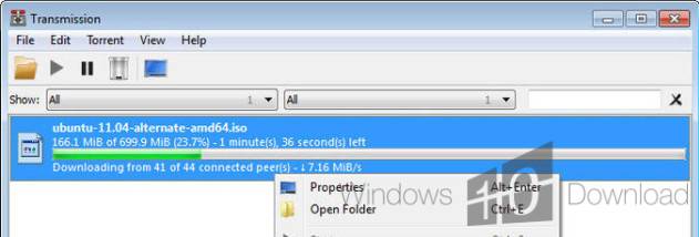Transmission-Qt screenshot