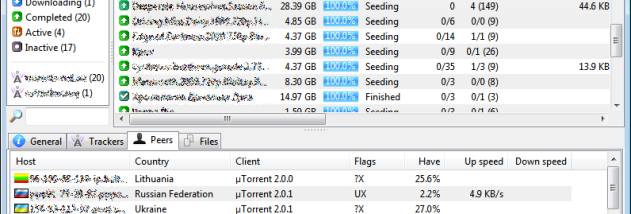 Transmission Remote GUI screenshot