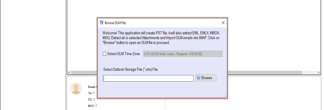 Trustvare OLM to EML Converter screenshot