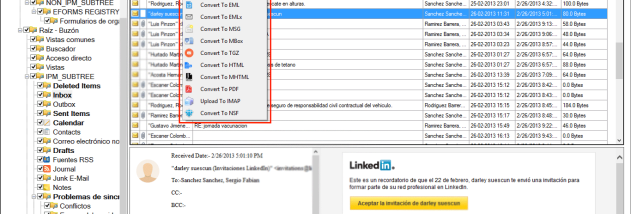 TrustVare OLM to PST Converter screenshot
