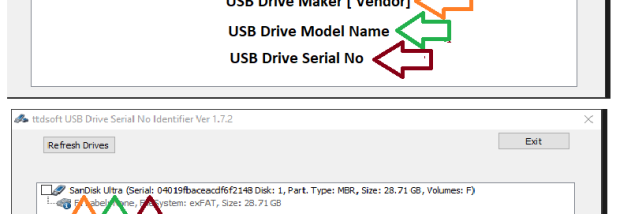 ttdsoft USB Drive identifier screenshot