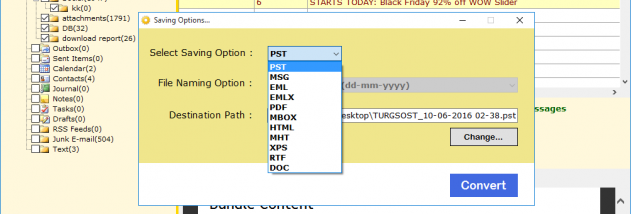 Turgs PST Wizard screenshot