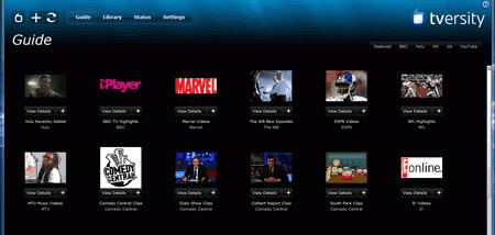 TVersity Media Server PRO screenshot