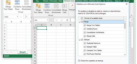 Ultimate Suite for Excel screenshot
