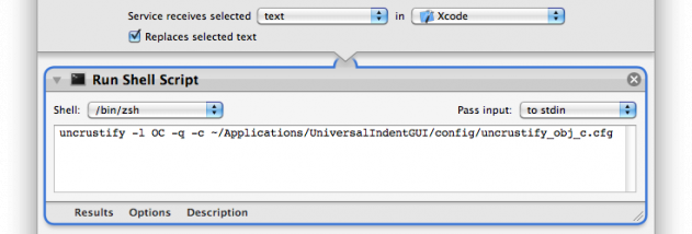 Uncrustify screenshot