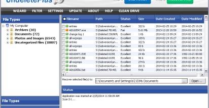 UndeletePlus screenshot